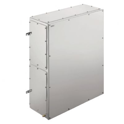 WEIDMULLER KTB FS 916115 S4E1 Metalowa obudowa iskrobezpieczna, 610 x 914 x 150 mm, element polerowany elektrolitycznie, Płytka kołnierzowa: Tak, na dole, M6 wkręty o łbie sześciok 1196610000 /1szt./ (1196610000)